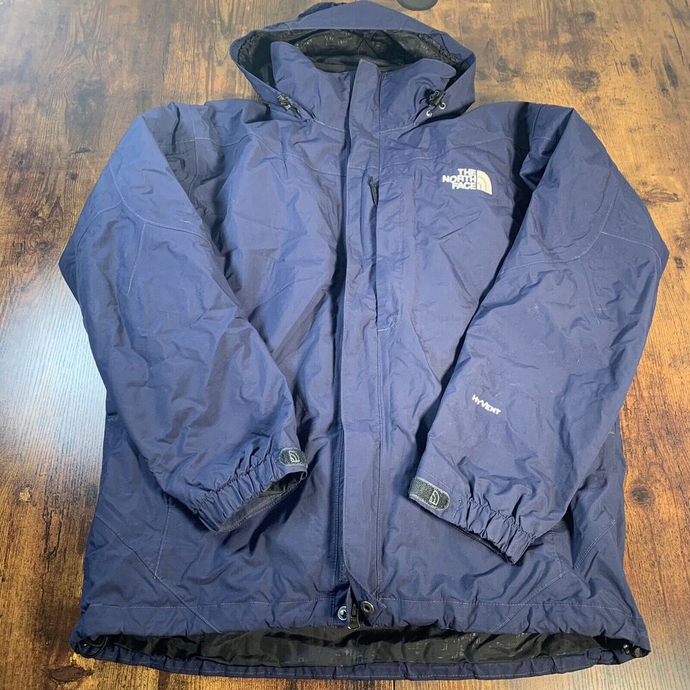 The North Face Men’s Hyvent 3 In 1 Full Zip Medium Removable Liner Hood Coat